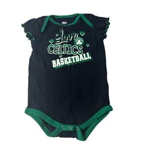 Boston Celtics Baby Outfit 18M Ruffle Sleeve Love Basketball NBA Cute Game Day